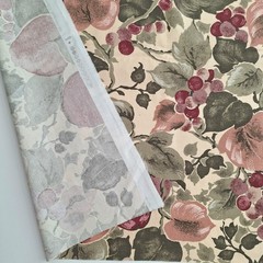 Apples Grapes Leaves Allover Screen Print Scotchgard Mill Creek Fabrics 3+ YDS