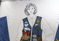 Cut & Sew Fabric Panel Noah’s Ark Vest Womens One Size XS/L Dreamspinners