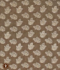 SOANE BRITAIN FABRIC ‘BURDUR LEAF – CHESTNUT’ 3 METRES (300cm) 100% LINEN