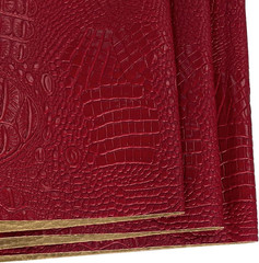 Crocodile Pattern Faux Leather Fabric 36″X54″ Marine Vinyl Soft Alligator Skin S