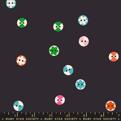 Buttons in Soft Black | 1-800-Notion | Ruby Star Society