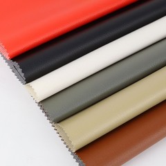 Faux Leather Fabric Knit Back Renovate for Car Decoration Upholstery 0.5mm Thick