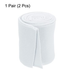 1 Pair White Elastic Cuffs Ribbed Trims Sewing Cotton Cuff Sleeve