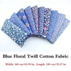 Twill Cotton Fabric Patchwork Floral Cloth Dress Costume Material Sewing Crafts
