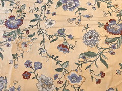 10 Yards VTG 1981 Floral Bloomcraft Travis Luther Decorator Fabric