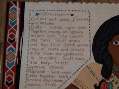 Vintage Running Bear MoonBeam and Baby Blossom Concord Fabric Craft Panel
