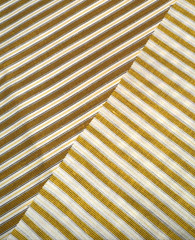 1920’s Gold Black Yellow White Fine Striped Cotton Shirting Fabric BT Half Y #25