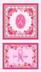 23″ Fabric Panel | Windham Love Pink Breast Cancer Awareness Blocks