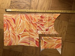 mixed fashion fabric lot, used, non-quilting
