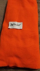 ORANGE COLOR FLEECE SOFT RAISED SURFACE 36 X 60
