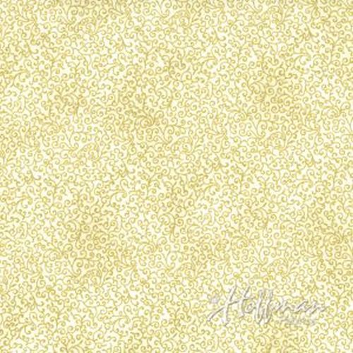 Winter Blossom By Hoffman #P7618-20G Natural/Gold
