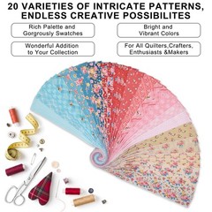 ShinyStitch100% US Cotton Jelly Roll Fabric Precut Strips for Quilting, Craft…