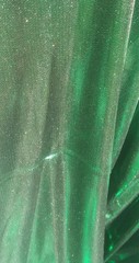 Liquid Green Sparkle One-Way Stretch Dance Costume Clothing Fabric 42×62 f0029