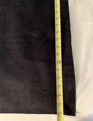Ultra Suede / Passion Suede Fabric 2pcs Platinum 60”x53” & Black 28 1/4” x 66”