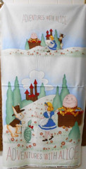 1 Panel Kaufman “Adventures With Alice” Fabric Panel 24″ x 44″