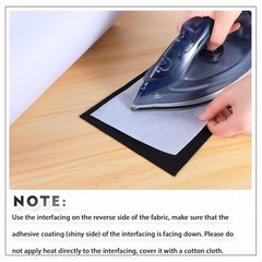 New Upgraded Heavy Weight White Iron-On Non-Woven Fusible Interfacing Heavy…