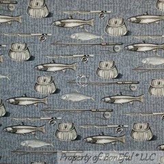 BonEful Fabric FQ Cotton Quilt Brown White Cream Orange OWL Bird B&W Dot Fall US