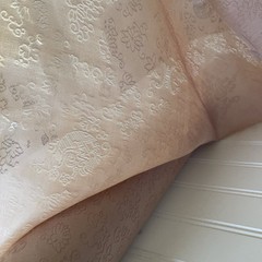 SILK PEACH CREAM FABRIC 10 Yards x 22 Inches Wide or 360 Inches x 22 Wide