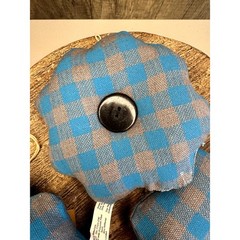 Fabric Button Ornaments Set of 3 Home Decor Gift NEW FAST Ship Boho