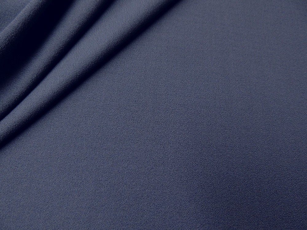 1+ Yards Light Weight Blue Crepe Weave 100% Wool Suiting XPY6104