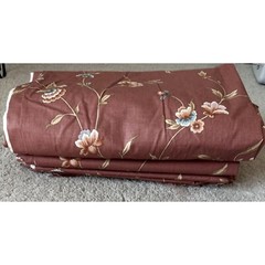 Waverly Div. of Schumacher Screen Print Vat Dye Fabric New 2 large pieces Mauve