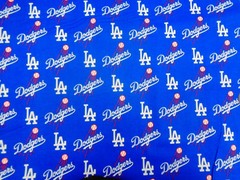 LA DODGERS WORLD CHAMPIONS MLB 100% COTTON 1 YARD PIECE BRAND NEW DESIGN