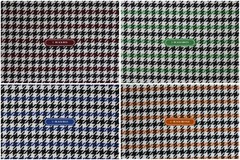 PORSCHE “Pepita” Seating Fabric Car Upholstery MultiColor Houndstooth BMW -Foam