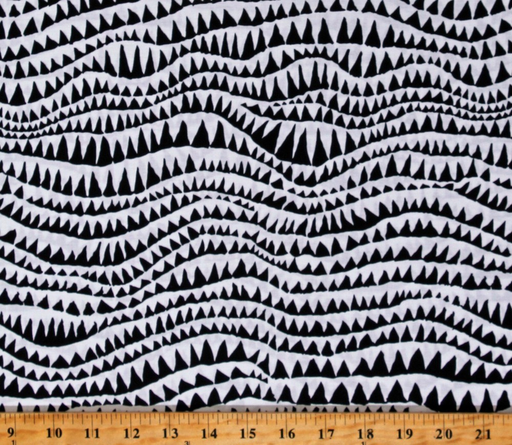 Cotton Kaffe Fassett Stash Sharks Teeth Cotton Fabric Print by the Yard D142.20