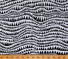 Cotton Kaffe Fassett Stash Sharks Teeth Cotton Fabric Print by the Yard D142.20