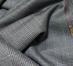 DRAPPERS Vitale Barberis Canonico Wool Fabric Glen Plaid Windowpane 1.8m / 2.0yd