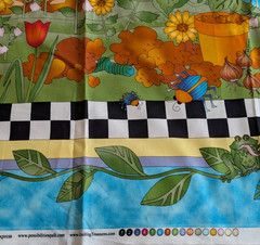 Cotton Fabric Panel GARDEN Possibilities Nancy Smith Lynda Milligan 35″ W x 45″H