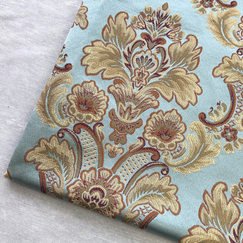 Brocade Fabric Baroque Jacquard Material Craft Floral for Tablecloth Upholstery