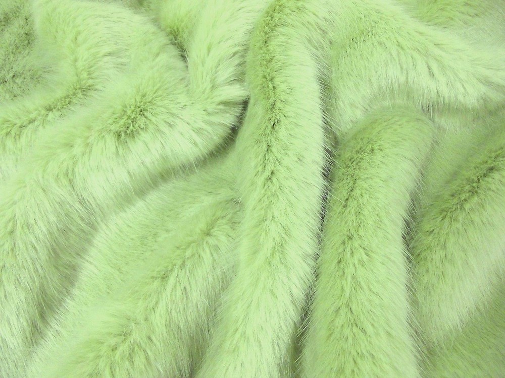 Super Luxury Faux Fur Fabric Material – SWISS WILLOW GREEN