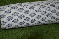 10 Yard Hand Block Print Floral Fabric 100%Cotton NO TARRIF CHARGES 100%✅ZK_216