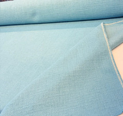 Protege Boca Raton Blue Linen Cotton Slub Texture Upholstery Fabric By the Yard