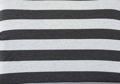 Charcoal Gray 1″ Stripe Fabric Jersey Knit by the Yard Rayon Spandex