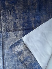Clarke&Clarke Sontuoso Midnight Fabric Remnant 24 x 24″