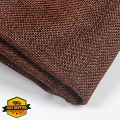 Flushbay Speaker Grill Cloth Linen Fabric Coffee 50x146cm