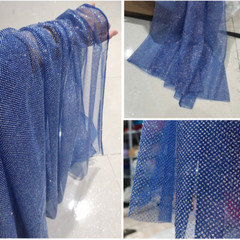 Sequin Glitter Mesh Tulle Fabric Backdrop Cloth Wedding Decor Crafts Costume Sew