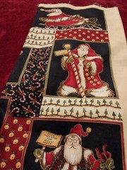 **SALE**Christmas Fabric For Lg. Throw Pillow Quilt Crafts Whimsical Santa