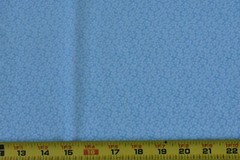 14″ Long, Vintage, Light-Blue Calico on Blue Cotton, P5690
