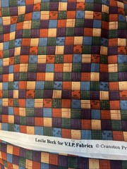 PATCHWORK BLOCK Leslie Beck Design Cranston Print Works Cotton Fabric 2 YD x 44”