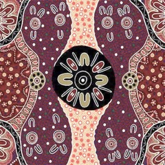 ABORIGINAL FABRIC – WOMEN’S BUSINESS CHARCOAL – COTTON – AUSTRALIAN – ANY LENGTH
