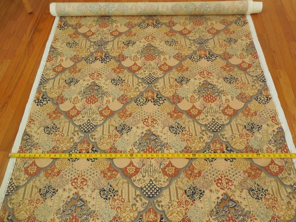 By 1/2 Yd, 55″, Vintage, Home Décor, Warner/”Saraya”/Peacocks & Palampores, #S18