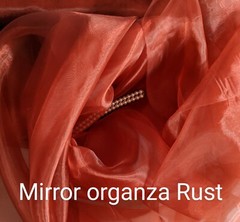 Mirror Organza 15 colors 59″, by the yard. Shinny organza. Swatches available.