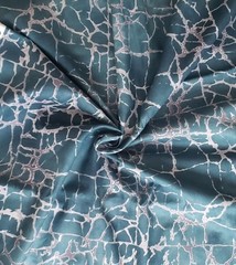 Blue Green Blender Fabric 1.6 Yds Marble Cotton Lonni Rossi Andover Fabrics