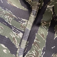 TC Polyester Cotton Tiger Stripe Camo Fabric Wear-resistant Cloth f DIY Uniform