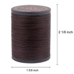FANDOL 100% Natural Linen Thread Waxed for 0.55 millimeters, Coffee
