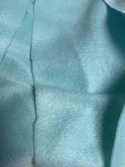 Turquoise Polyester Fabric Brushed Fleece Texture Smooth Tight Knit 190cm x 167