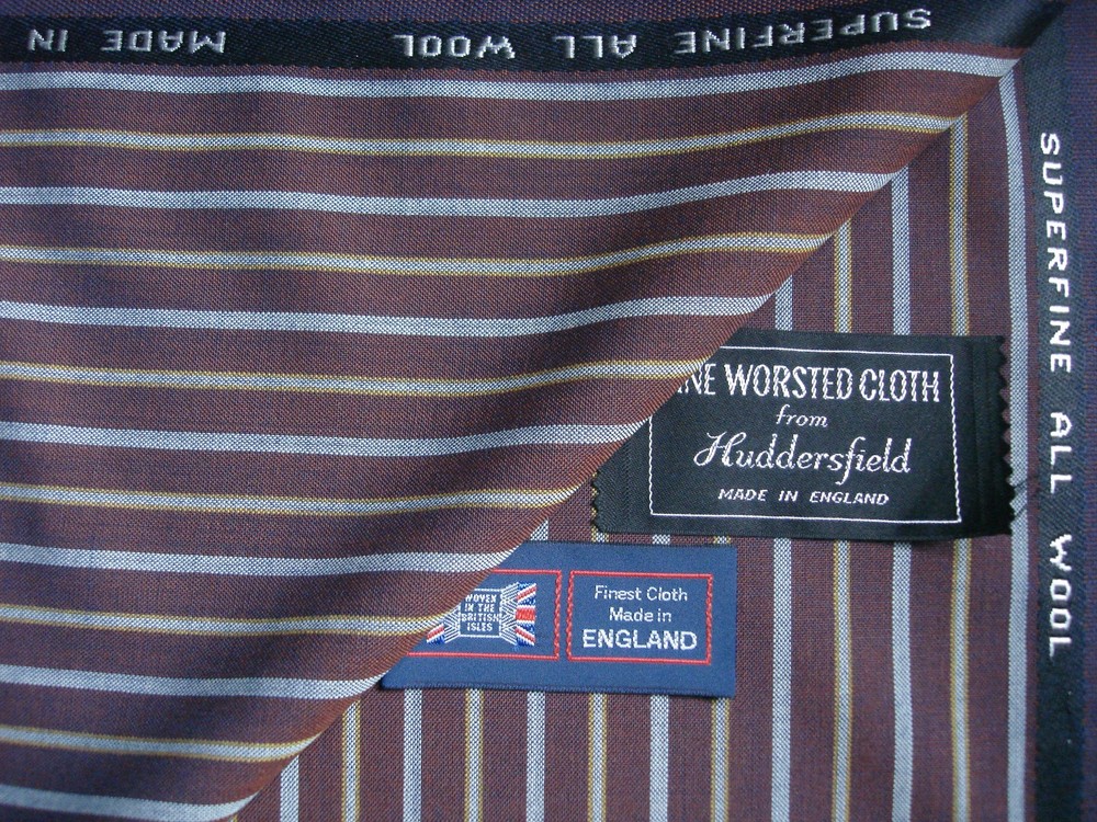 100% PURE WOOL WORSTED BLAZER FABRIC – MADE IN ENGLAND -2.0 m